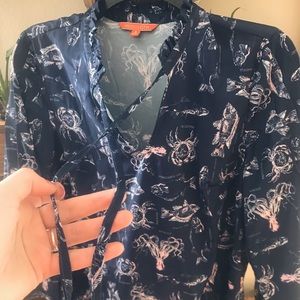 ModCloth long sleeve silk blouse